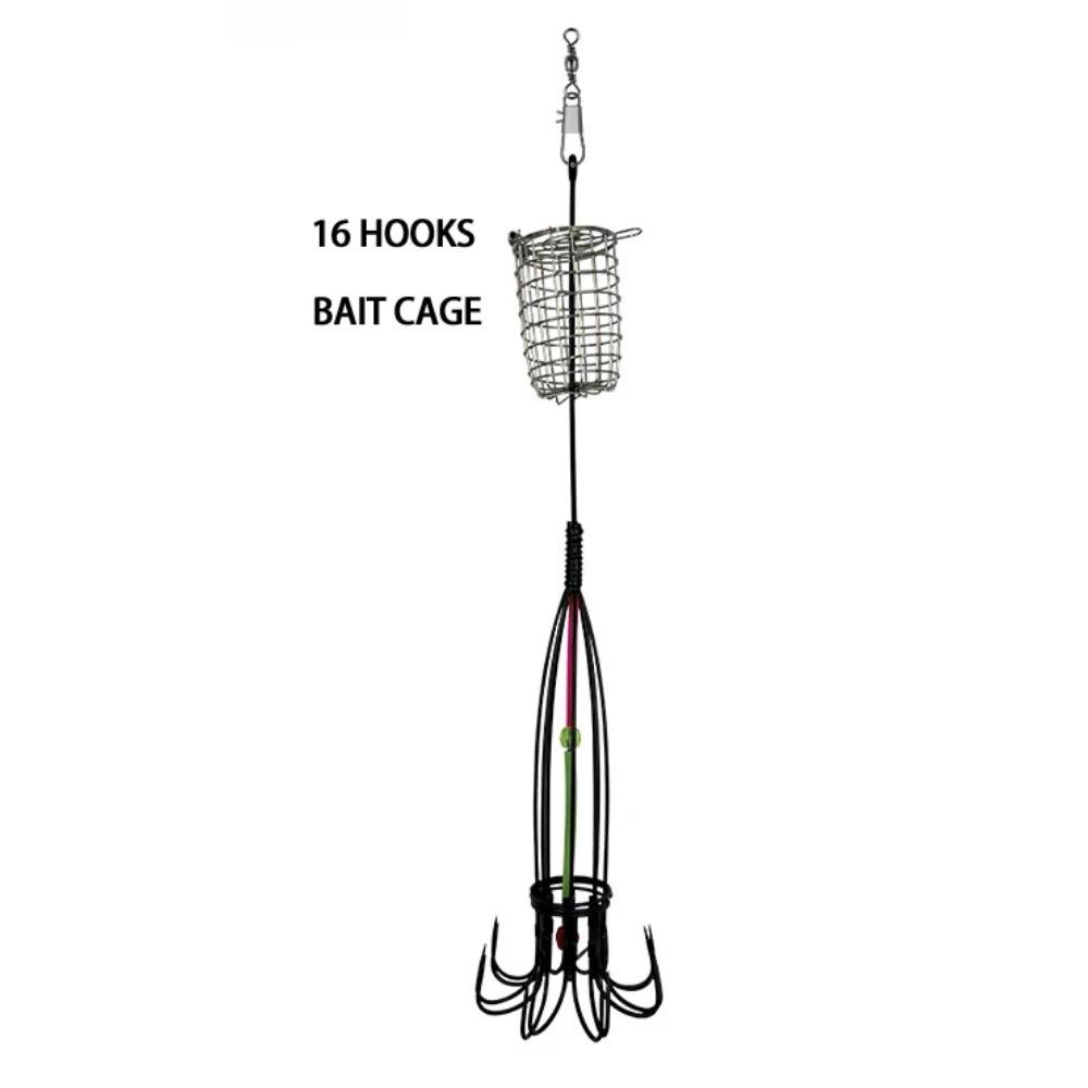 

Рыболовные аксессуары 8 когтей 16 крючков ловушка-клетка для приманки на кальмара рыболовная клетка-приманка крючок для осьминога ловушка корзина рыболовные инструменты снасти