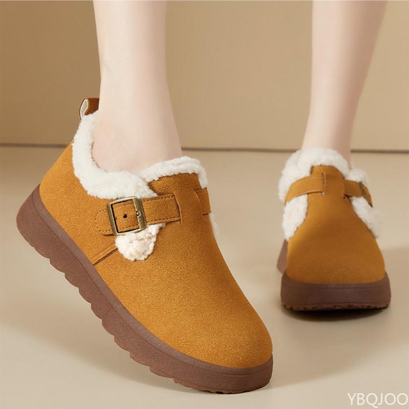 Fashion Shoes women's cotton shoes winter new fashion versatile cotton boots piled and thickened cross-border one-pedal snow boots