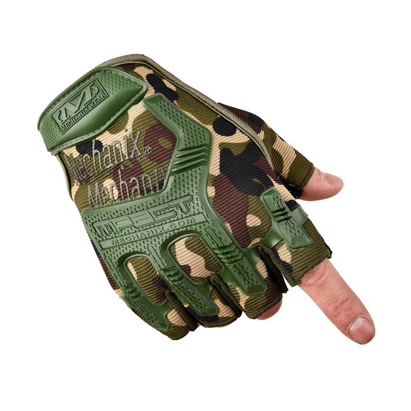 Tactical Half-Finger Men's Fitness Gloves - Non-Slip Summer Cycling & Outdoor Sports