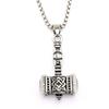 Vintage Men's Jewelry Stainless Steel Pendant Slavic Necklace