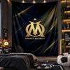 Wall Hanging Tapestry Olympique Lyonnais FC Print Cloth for Living Room Bedroom Home Decor
