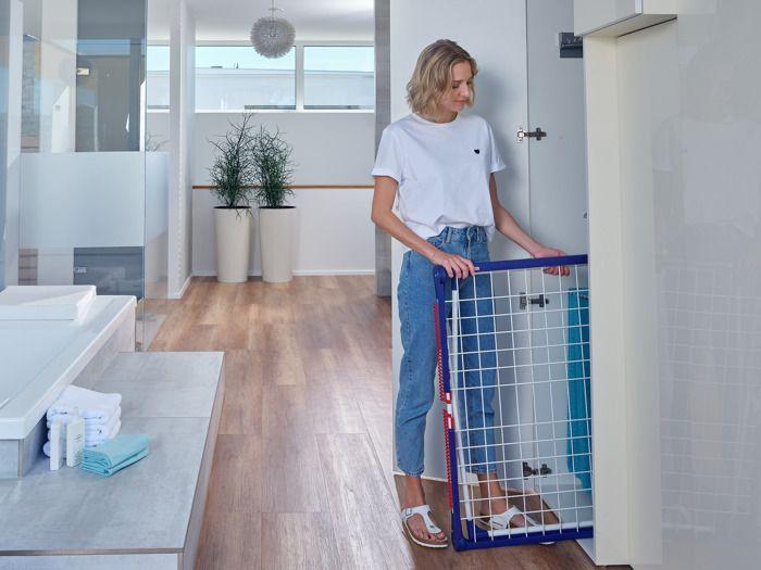 Leifheit Pegasus 200 Solid Comfort 81516 Clothes Airer, 20m Drying Space, Tancarville 8 Accessories, White