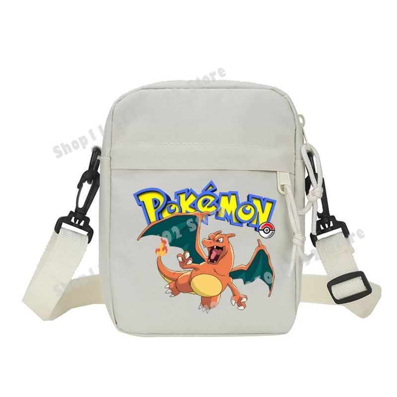 Pokemons Pikachu Shoulder Bag Small Crossbody Satchel Anime Gengar Casual Messenger Sling Bag Men Sports Pouch Boy Birthday Gift