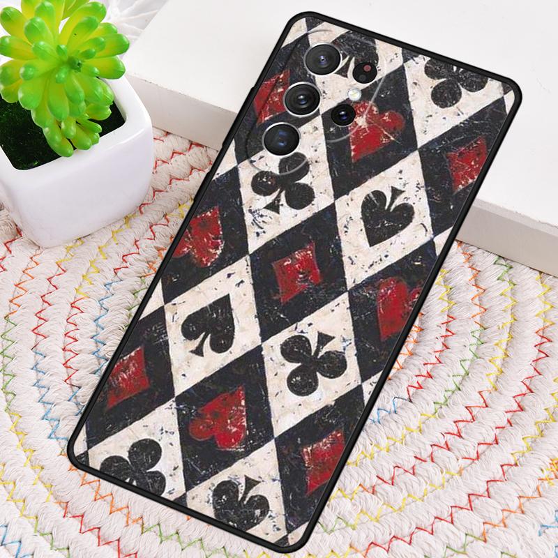 Cards Casino Ace Of Spades Phone Case for Samsung Galaxy note 10 pro S26 Ultra S23 S24 FE S25 S21 S22 PLUS shockproof Cove