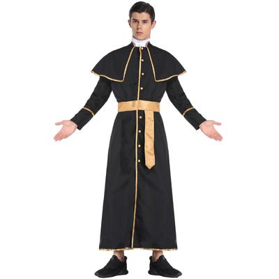 Halloween Priest Costume Ancient Greek Roman Cos Masquerade Missionary Robe Men's Performance Costume