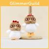 Cute Fluffy Chick Plush Doll 12cm Soft Toy For Bag Charm Adorable Accessory