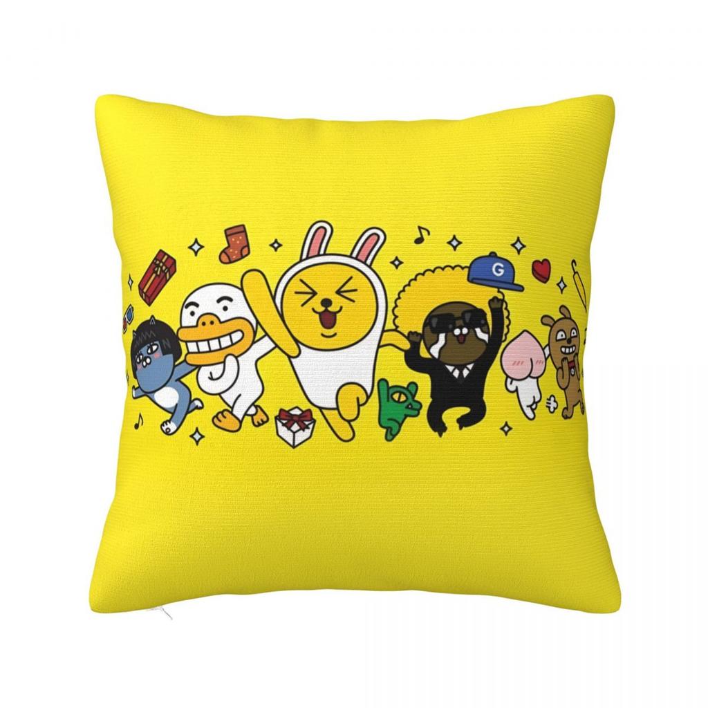 K-Kakaos F-Friends Apeach Heart Pillow Cover Fashion Pillow Case For Sofa Home Decoration Cushion Cover Soft Graphic Pillowcases