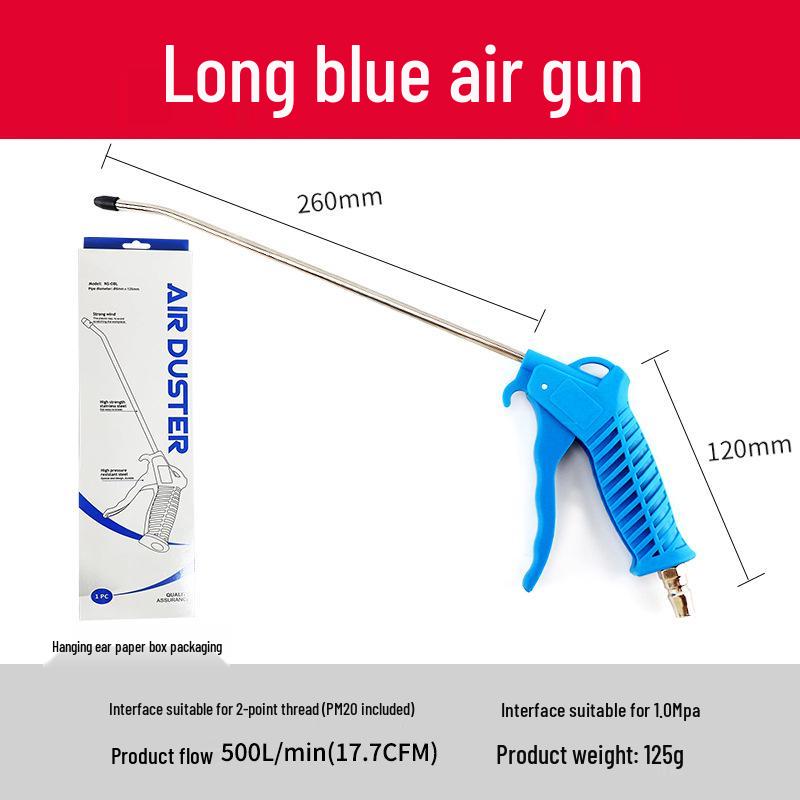 High-Pressure Air Blow & Dusting Gun Set with Extended Nozzle