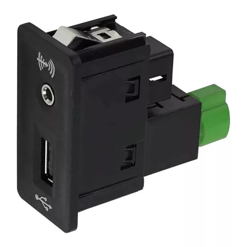 Golf 7 CarPlay Switch with Green Head USB+AUX - Model 5Q0035726E