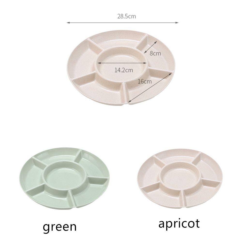 Desktop Fruits Organizer Durable Office Dried fruit tray Snack tray Fruit Plate Multi grid tray