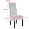 Stretch Velvet Dining Chair Cover XL Size Slipcover for Restaurant Hotel Party Large Chairs Banquet Dining Room