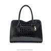 Fashion Women Handbags Tassel PU Leather Totes Bag Top-handle Embroidery Bag Shoulder Bag Lady Simple Style Crocodile Pattern