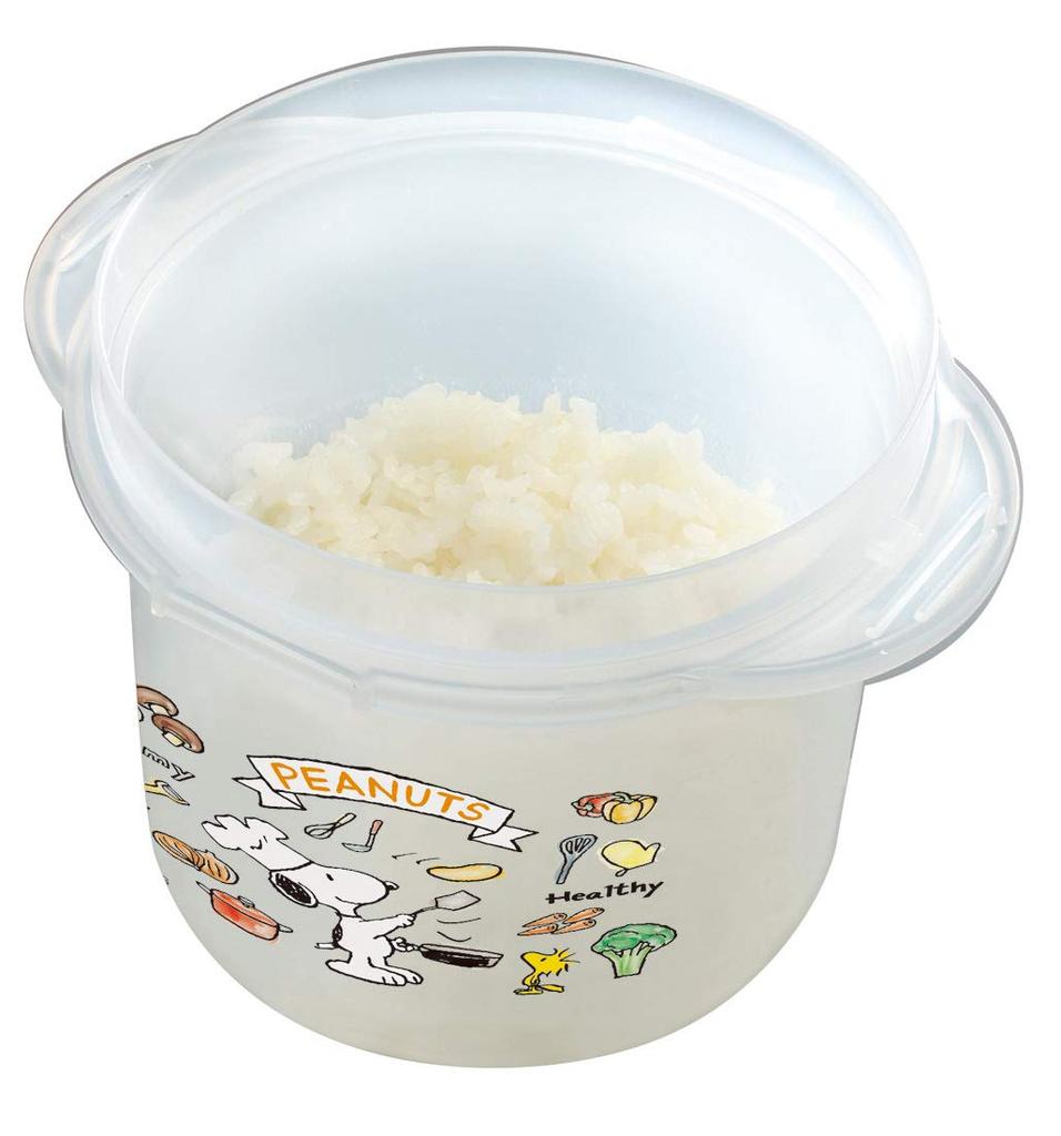 Skater Microwave Rice Cooker with Rice Snoopy and Peanuts 640ml Maker, 1-cup Capacity, Design, (UDG1)