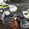 1:Modellino Moto R1250Rt Scala 1:14 Giocattolo Auto Musica Luci Motore a Retrazione Modelli Auto della Polizia Simulazione per Bambini Edutainment