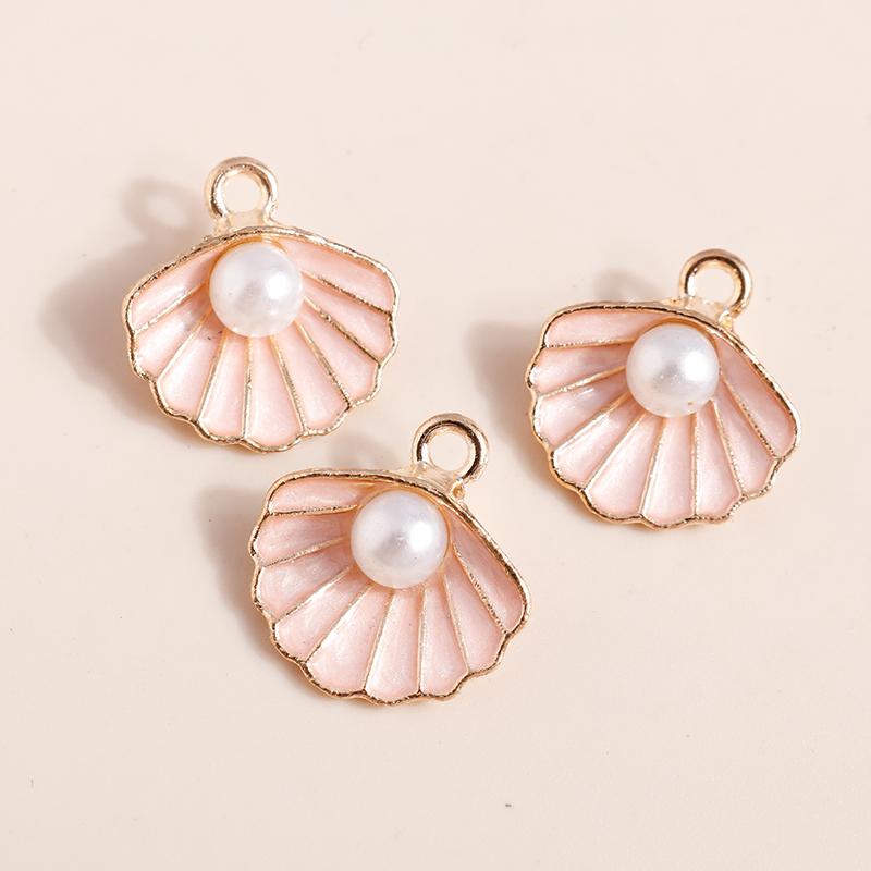 10pcs Cute Marine Life Charms for Jewelry Making Enamel Starfish Shell Mermaid Charms Pendants for DIY Necklaces Earrings Gifts