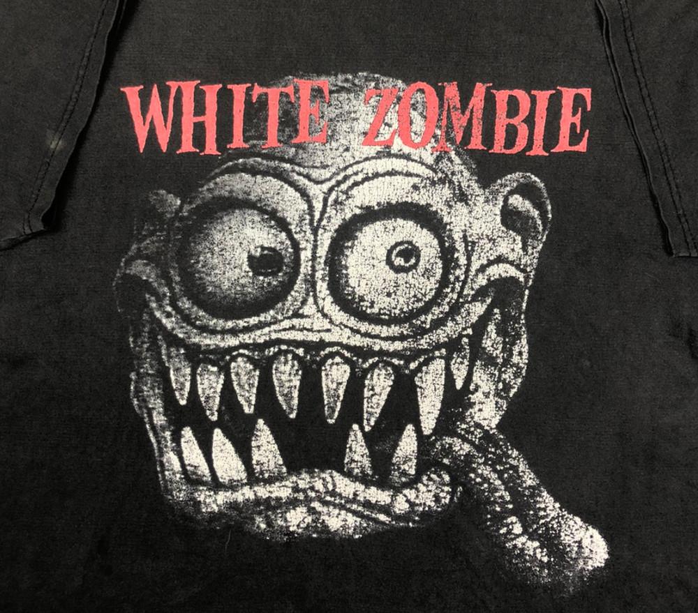 Винтажная черная футболка с коротким рукавом унисекс группы White Zombie, 1999 г. M