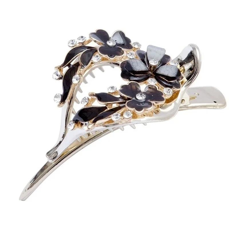 Women Tied Hair Clamping Headwear Korean Version New Fashion Large Women's Peach Heart Clamping Hairpin Hair Accessories