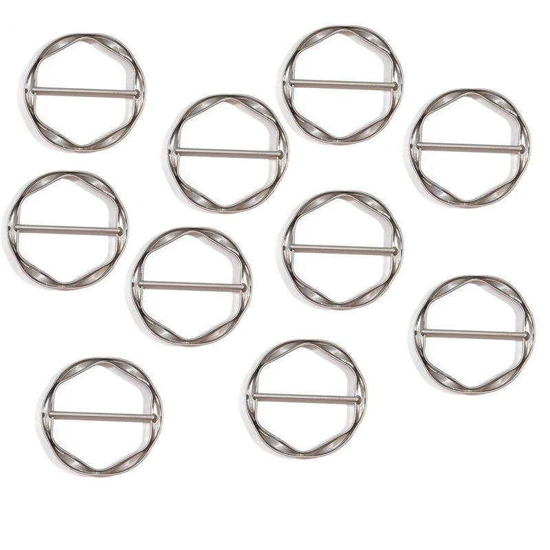 Knotenschnallen Hemd Eckknopf Kleidung Taillenknöpfe Kleidung Tighting Seidenschal Knoten Zubehör Fest