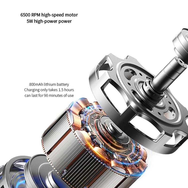 Portable Electric Beard Shaver and Nose Hair Trimmer ABS Texture Comfortable Handling for Easy Travel and Home Grooming