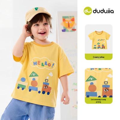 Dudujia Kids Cartoon Summer Short-Sleeved T-Shirt
