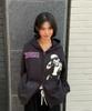 Amou Hotline Hoodie Zip-Up Black
