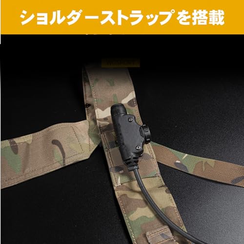 [Sabsta] MK5 Chest Rig 500D Reinforced Nylon Lightweight Micro Tactical Vest for Airsoft (Multicam Black)