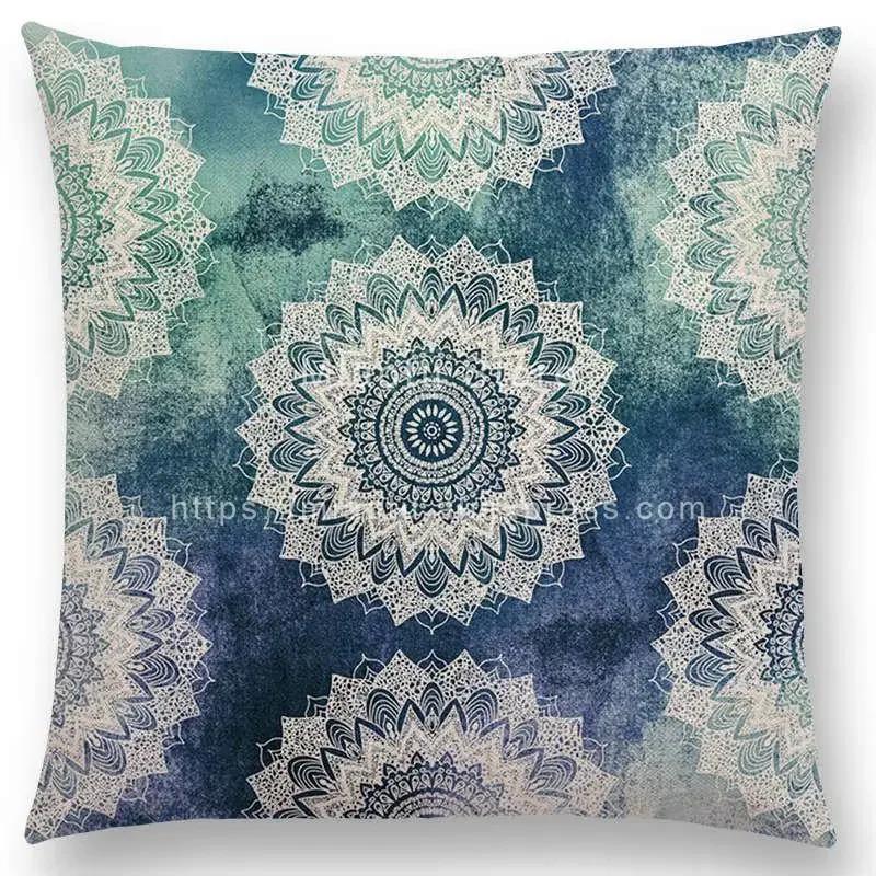 New Dreamy Rainbow Boho Beautiful Flower Gorgeous Floral Mandalas Fantasy Moon Stars Prints Cushion Cover Throw Pillow Case