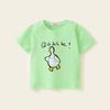 Summer New Children's Clothing Girls' Short-Sleeved Cartoon T-shirt Children's round Neck Bottoming Shirt Baby's Top Trendy