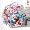 1pc March 7th Anniversary Outdoor Umbrella - Cute Anime Girl Design, Automatic Opening & Closing, Portable Tri-Fold Design, 8-Rib Iron Frame, Per