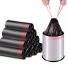 Thickened Black Drawstring Trash Bags for Kitchen & Dorm - Large Size, Pull-Up Closure