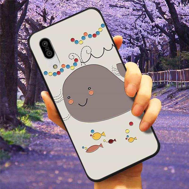 For Sharp Aquos Sense3 Case 3D Flower Relief Silicone Soft Emboss Cover For Sharp Aquos Sense 3 Lite Sense6 6 Luxury Cartoon