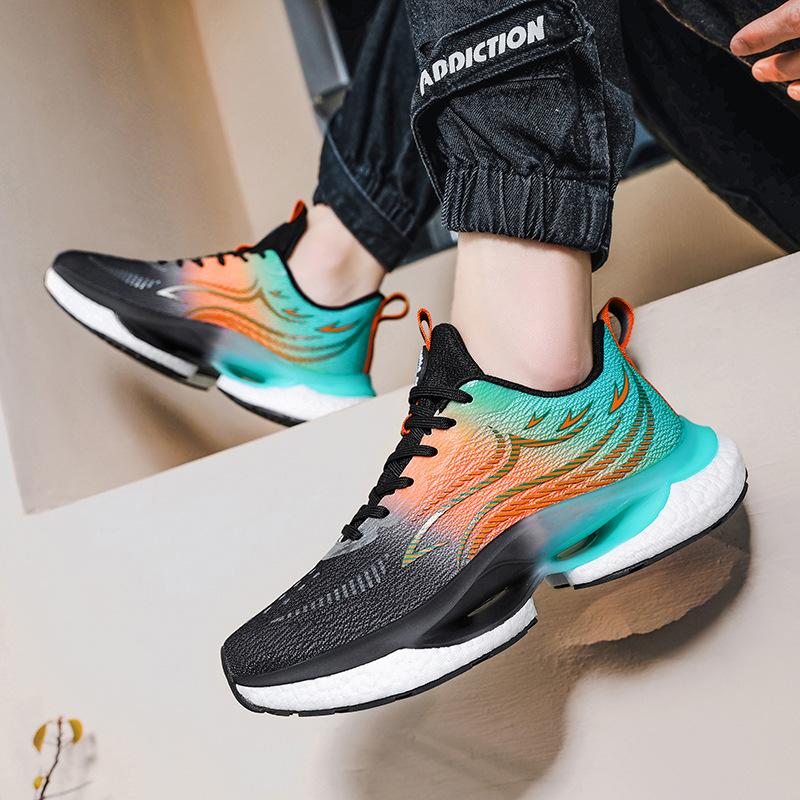 Men's shoes summer new ice silk mesh breathable running shoes popcorn country casual sports shoes dad shoes