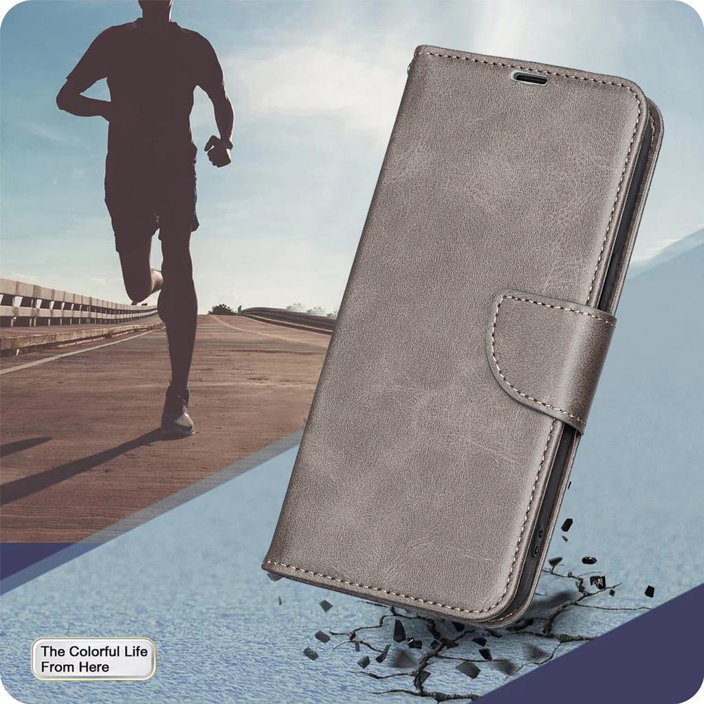 For iPhone 17 Case Shockproof PU Leather Cover with Wallet Card Slots