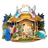 A Paper Version of the Christmas Nativity Scene for Self-assembly
