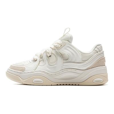 Li Ning Campaign 3 Slip Resistant Cushioning Abrasion Resistant Height Increasing Low Top Skateboard Shoes Women's AGCV082-1