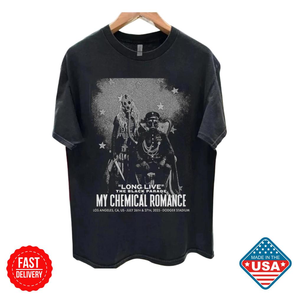 

MCR Los Angeles July 26amp;27 2025 Concert Shirt My Chemical Romance Tour Inspired Unisex T-Shirt M