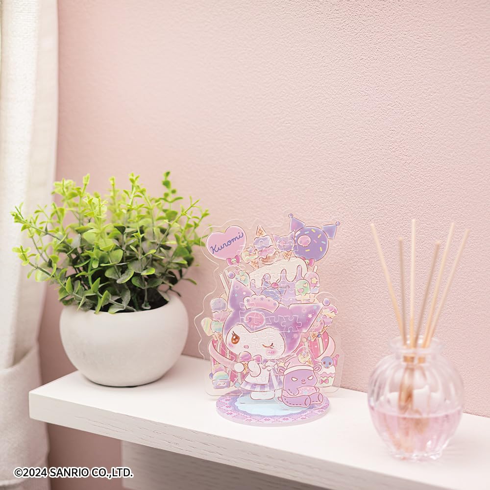 Beverly Puzzle X Acrylic Acrylic Stand Pop Kuromi Puzzle To Assemble and Glue 57 Pieces [Jigsaw Stand] [New Display] [No Required] SP-001