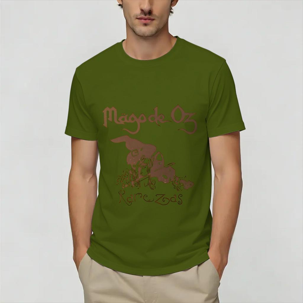 Harajuku T-Shirt Sommer Der Zauberer von Oz Mode T-Shirts 100% Baumwolle T-Shirt für Unisex Y2K Spaß Große Größen Kurzarm Oberteil T-Shirts