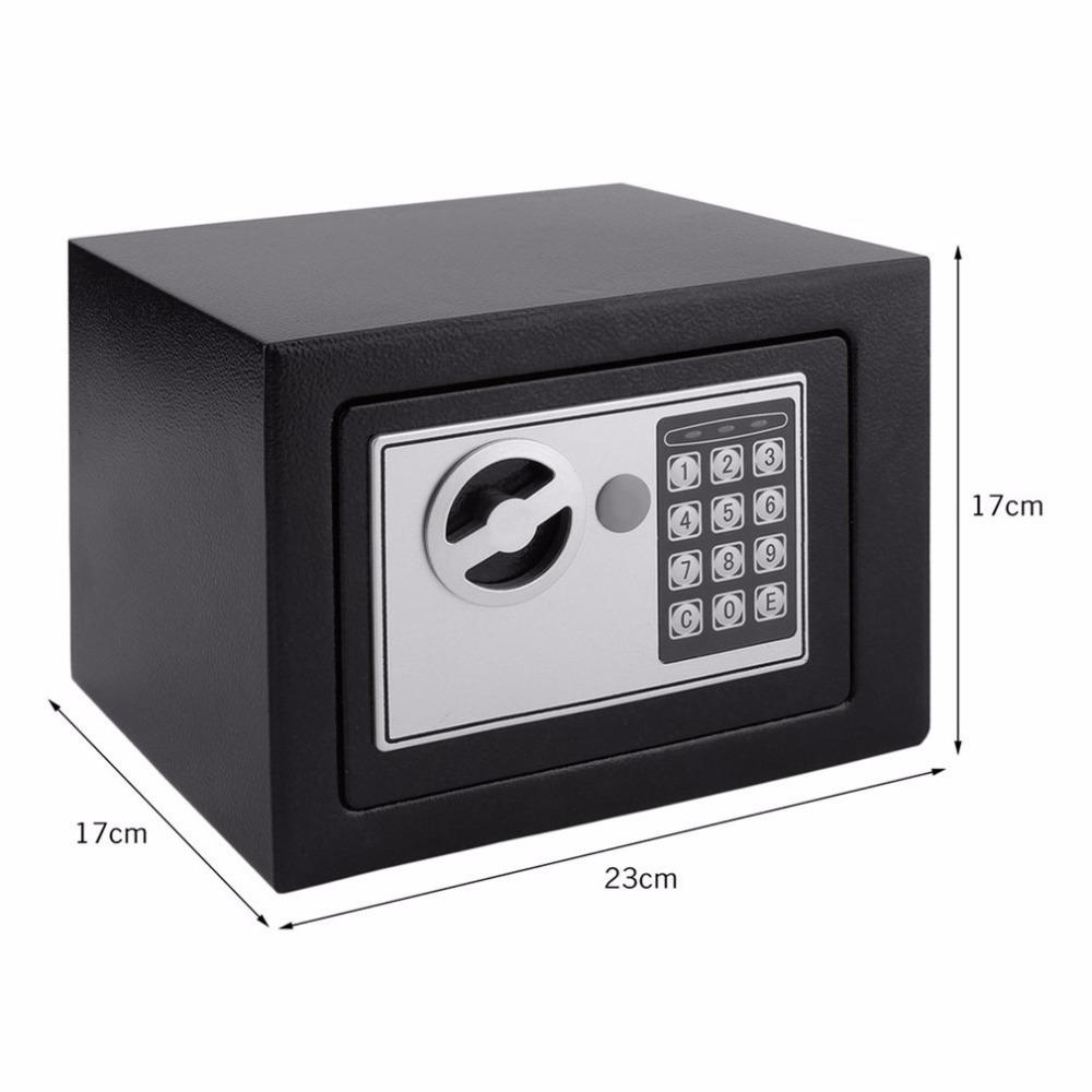 Digital Lock Mini Iron Steel Safe Box Home Use Personal Electronic Safe Cabinet Black with Low Deposit Savings Features