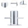 8x9cm Light Stamped Cylinder Mooring Post 316 Stainless Steel Sturdy Rust Resistant Single Cross
