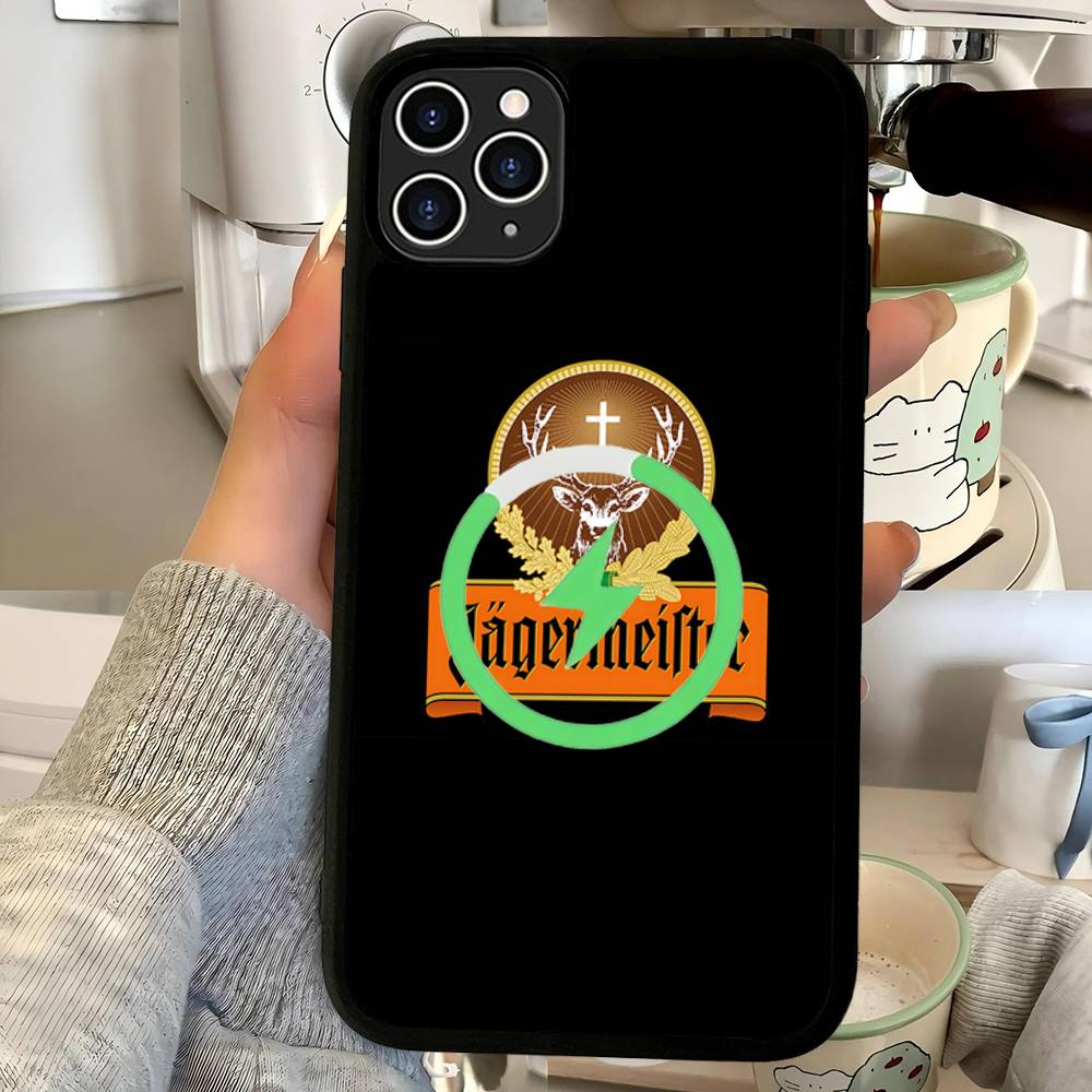 Hi J-Jagermeister Logo Magnetic Wireless Phone Case For IPhone 17 16 15 14 13 12 11 Pro Max Plus Mag Phone Cover