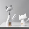 Black Cat DIY Crafts Sweet Cartoon White Cat Model Figurines Decoration Desk Decor Garden Home Office Ornament Miniatures