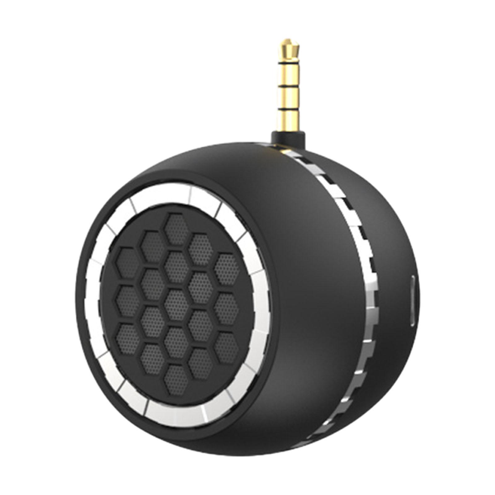 

Mobile Phone Speaker 3.5mm Jack Plug in Portable Universal Quality Sound Amplifier for Outdoor Smartphone Pad MP3 Player Laptop чорний