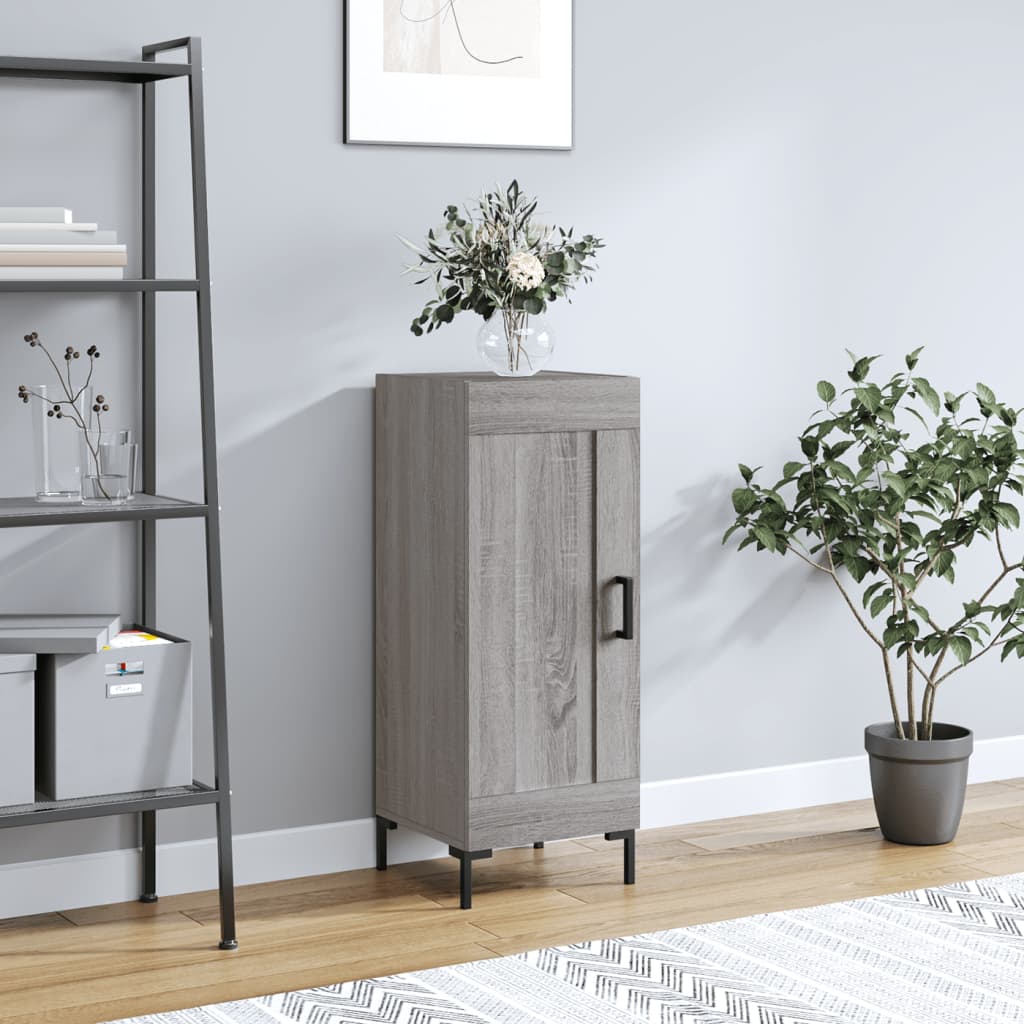 Sideboard Gray Sonoma 34.5 x 34 x 90 cm Engineered Wood