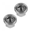 Wheel Axle Track Nuts 2Pcs Anti-skid Bike Cycle M9/M10