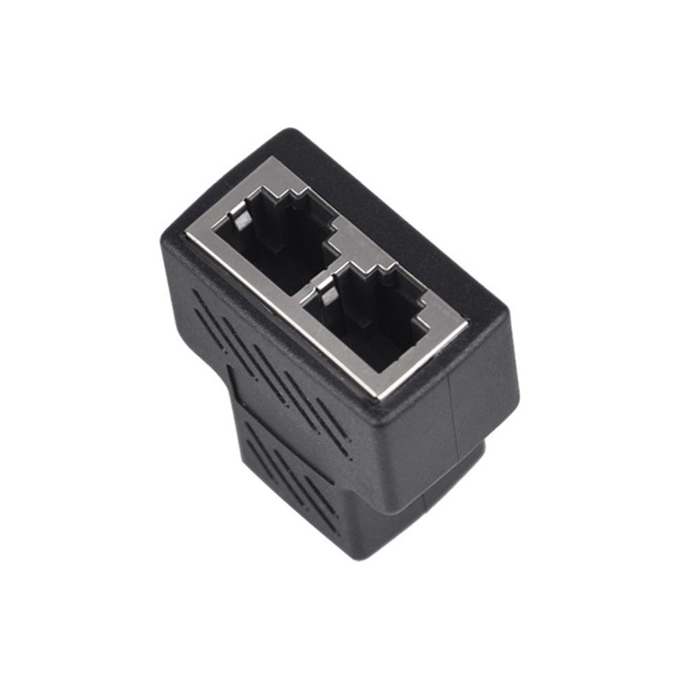 Network Rj45 Cable Port Network Cable Splitter Extender Plug Adapter Connector Split Into Two Splitter Coupler Cable Extender