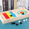 Bola de curling de madeira para crianças, brinquedos educativos divertidos, jogos para pais e filhos, mesa de esportes, jogo de tabuleiro
