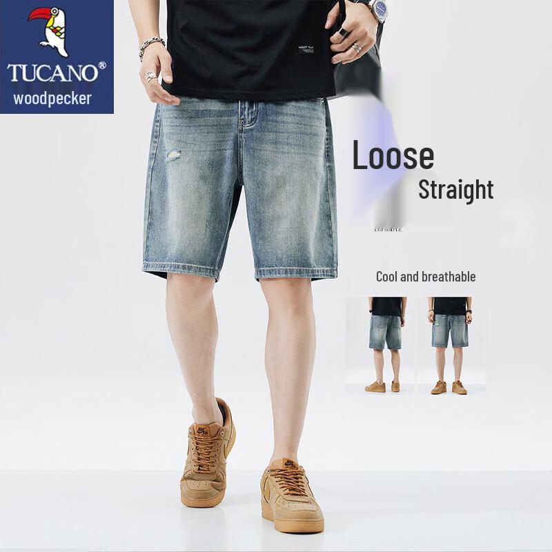 TUCANO Men s Summer Denim Bermuda Shorts 28