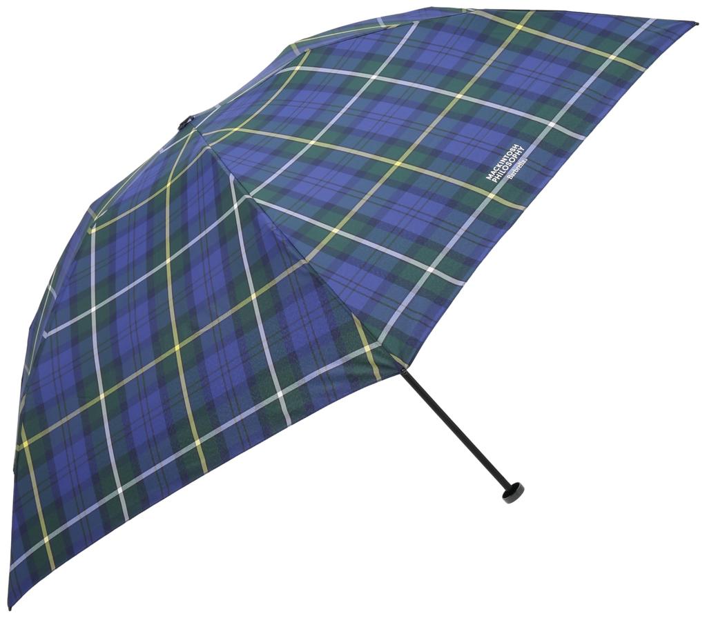 Moonbat Rain Folding Ultra Barbrella Blue [Mackintosh Philosophy] Umbrella, Umbrella, Lightweight, Check, 10961, 10968, 11075,
