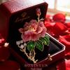 Bo Xin Yun Elegant Enamel Peony Brooch - Stylish Luxury Fashion Accessory